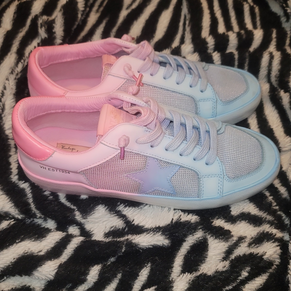 Vintage Havana Pink and Blue Sneakers